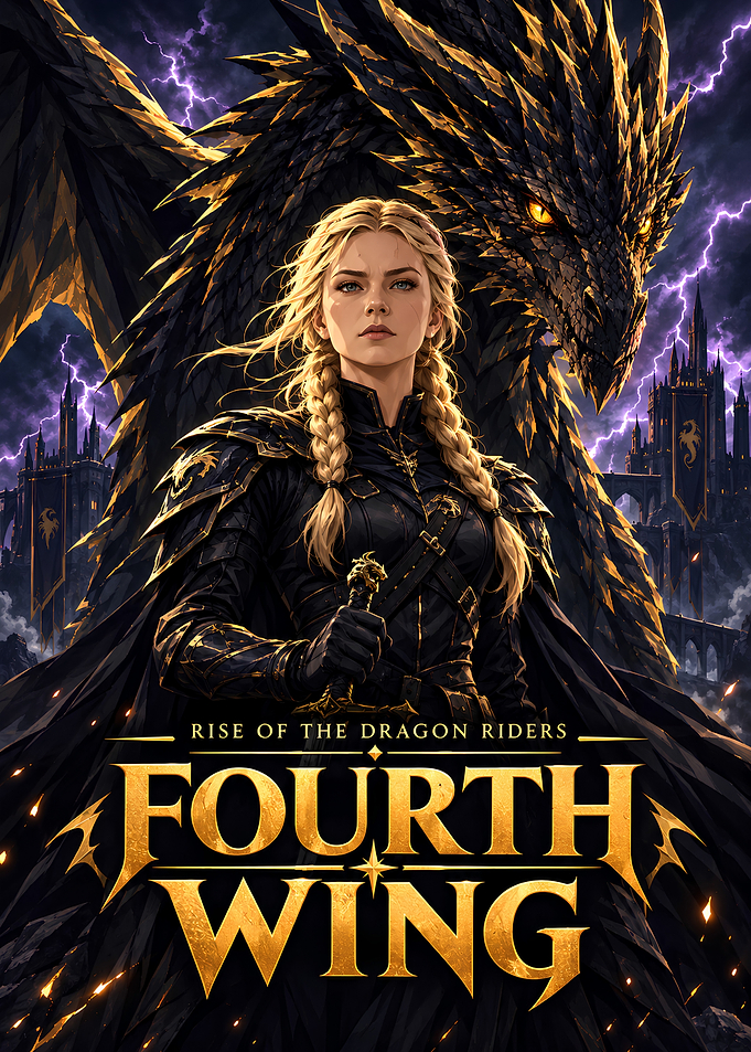Fourth Wing Dragon Rider Poster