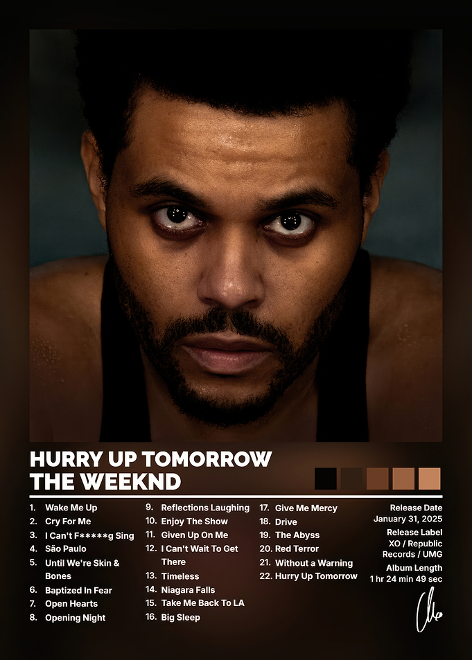 The Weeknd Hurry Up Tomorrow Poster