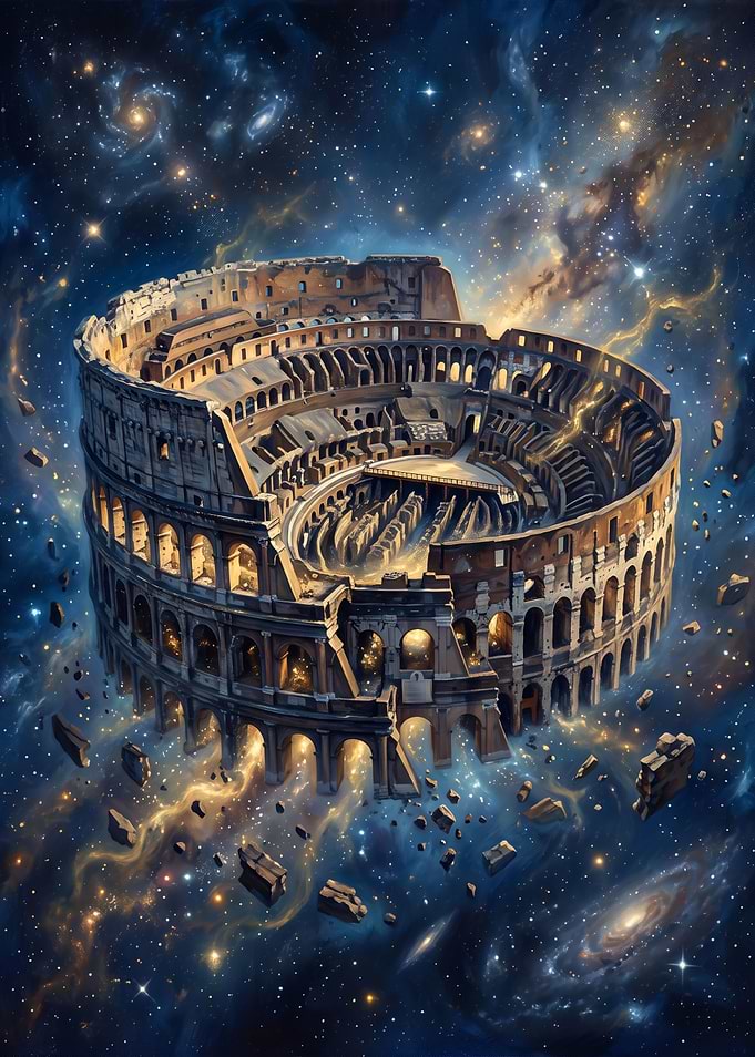 The Roman Colosseum in Deep Space