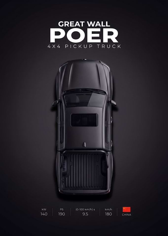 Great Wall Poer Pickup Truck Poster