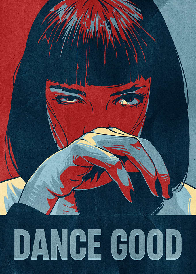 Mia Wallace Pulp Fiction Poster