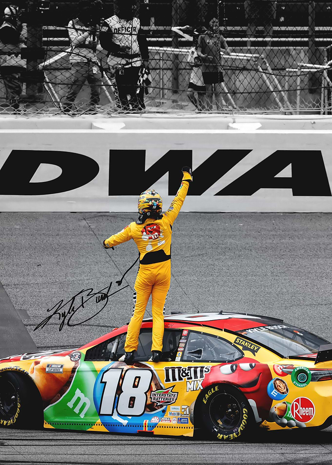 Kyle Busch NASCAR Victory Celebration