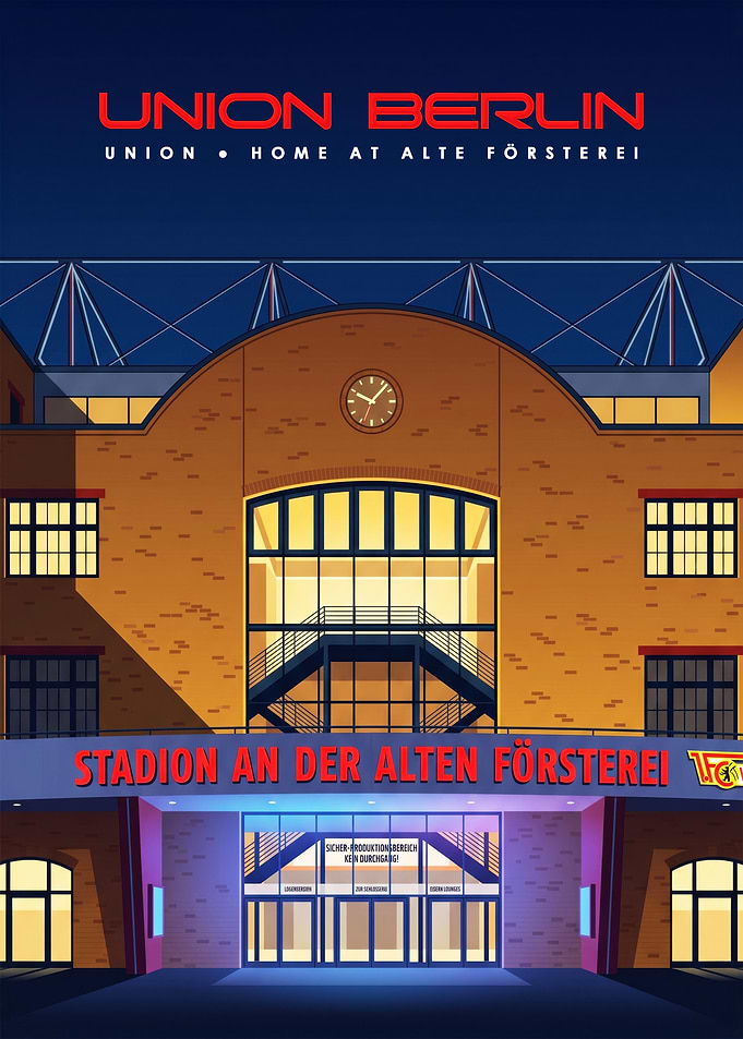 Union Berlin Alte Försterei Stadium Poster