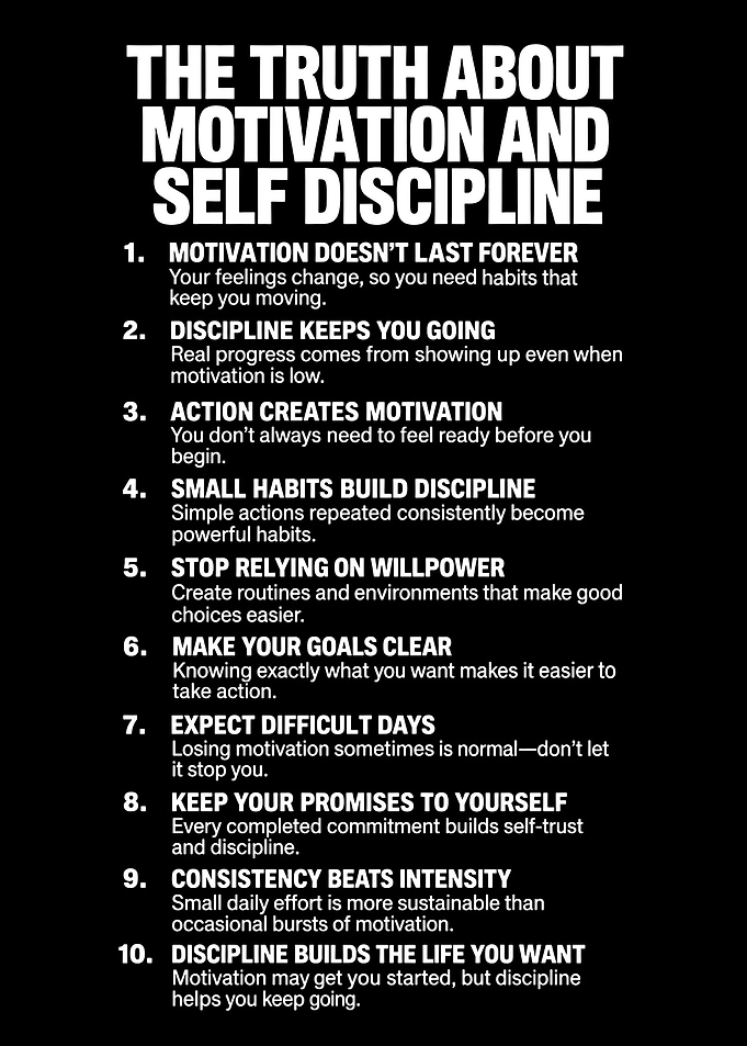 The Truth About Motivation and Discipline