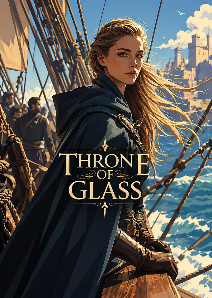 Throne of Glass Fantasy Book Cover