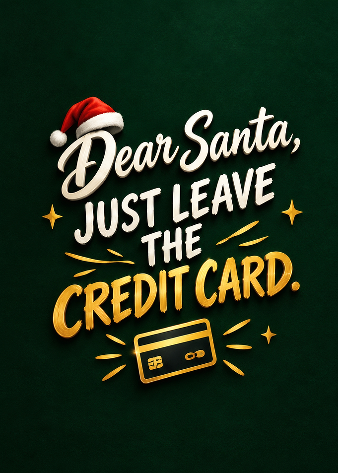 Funny Christmas Credit Card Quote