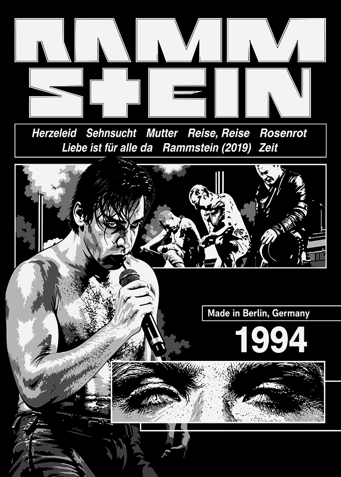 Rammstein Band Tribute Poster
