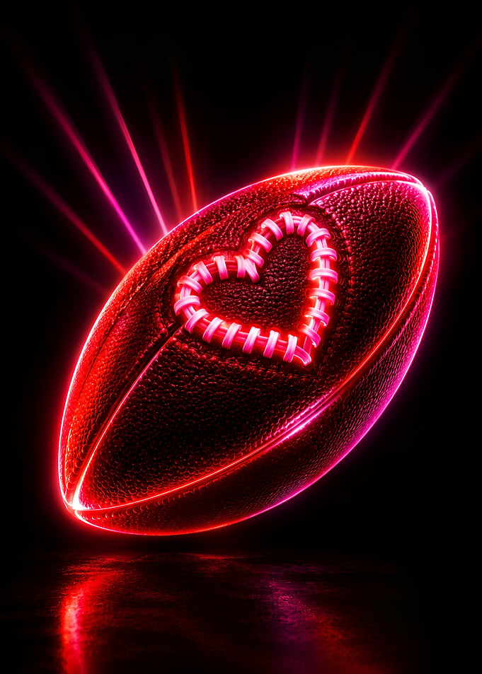 Neon Heart American Football