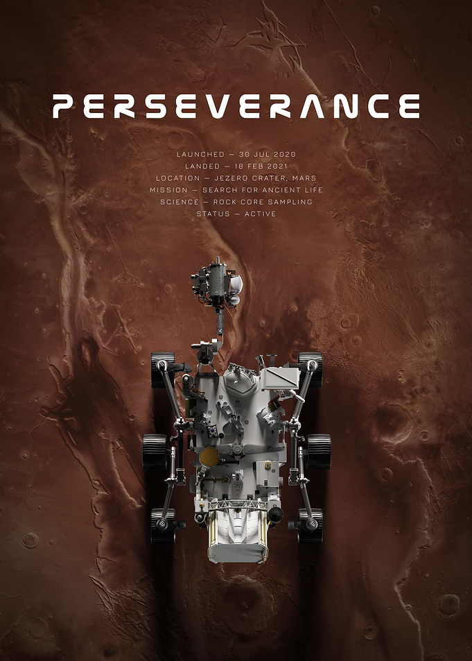 Perseverance Mars Rover Mission Poster