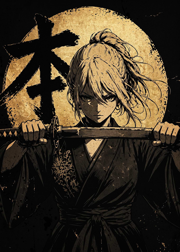 Samurai Warrior with Katana