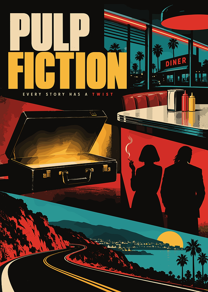 Pulp Fiction Movie Poster Art