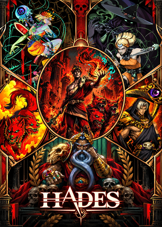 Hades Video Game Poster Art