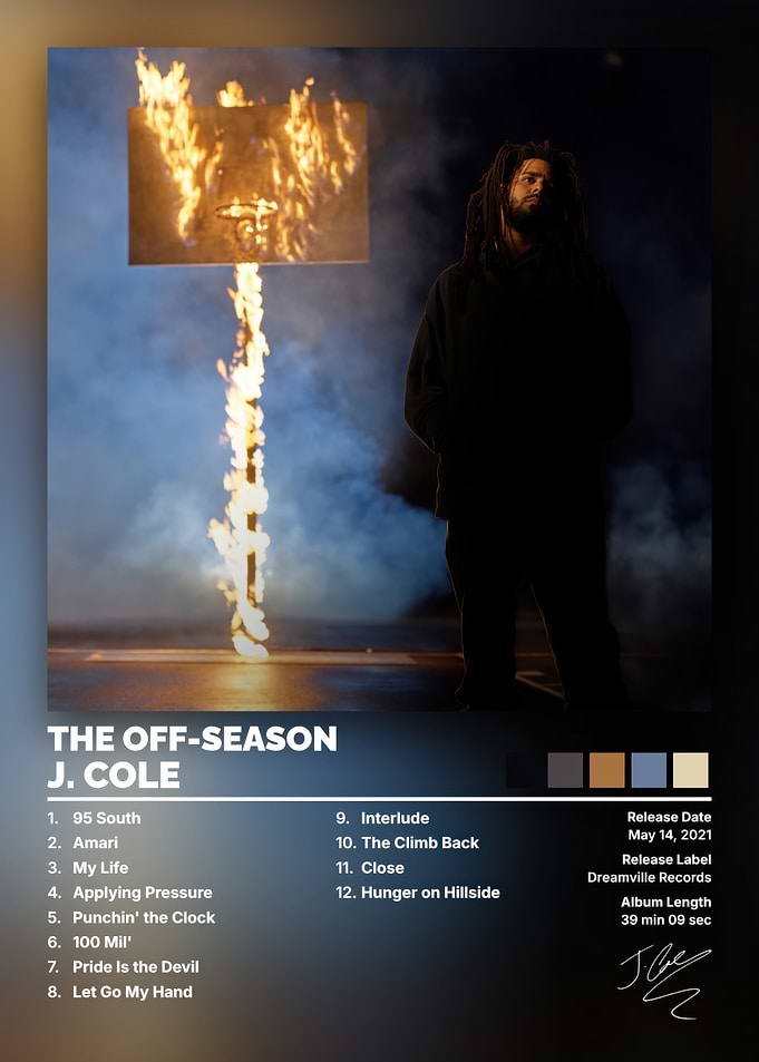 J. Cole The Off-Season Album Poster
