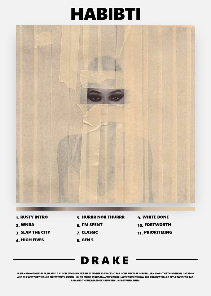 Drake Habibti Music Poster
