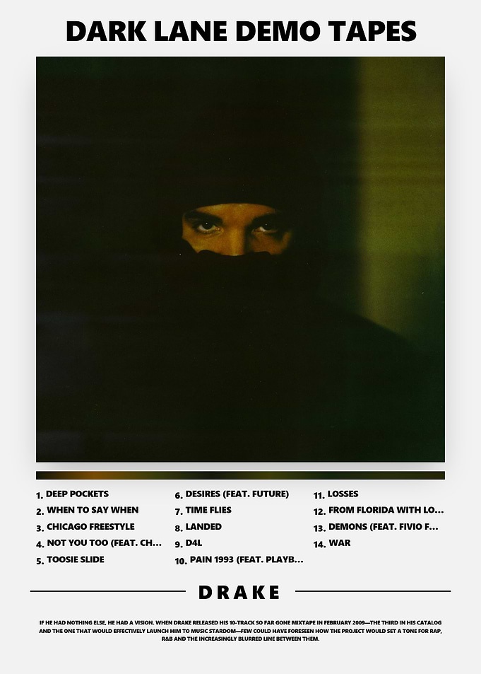 Drake Dark Lane Demo Tapes Poster