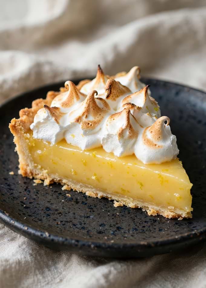 Slice of Lemon Meringue Pie