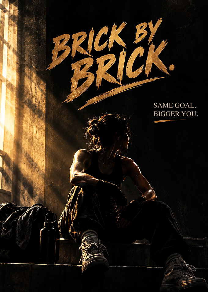 Brick by Brick Fitness - Discipline, Strength & Motivational