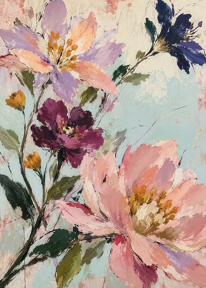 Impressionist Floral Oil Painting