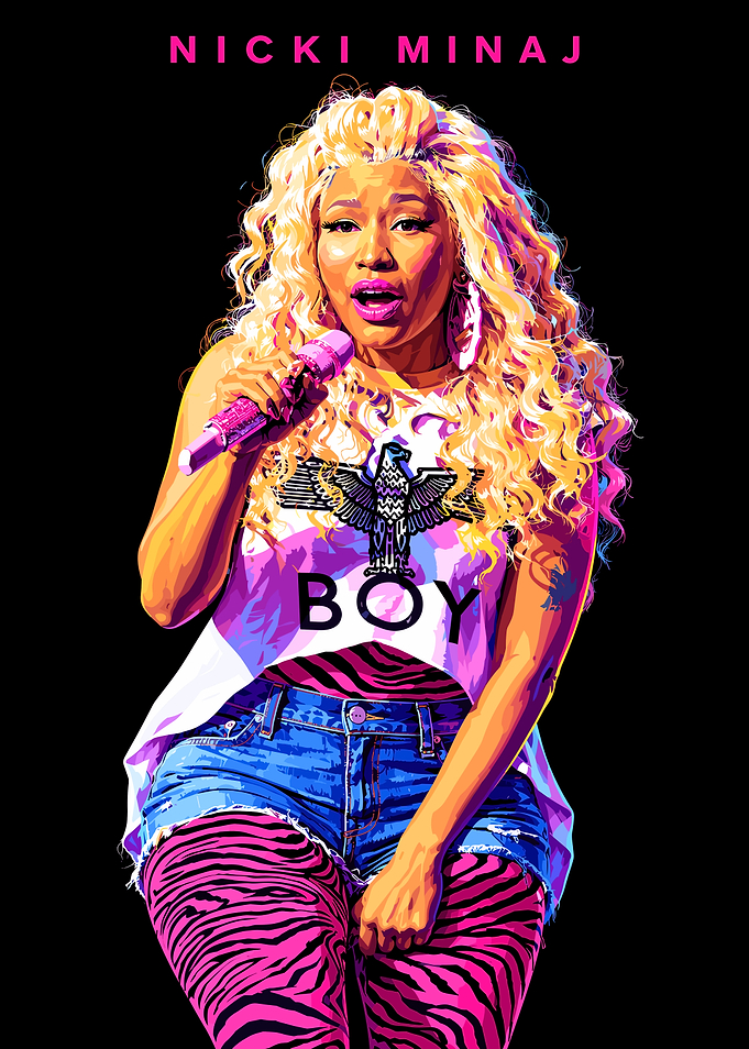 Nicki Minaj Pop Art Portrait