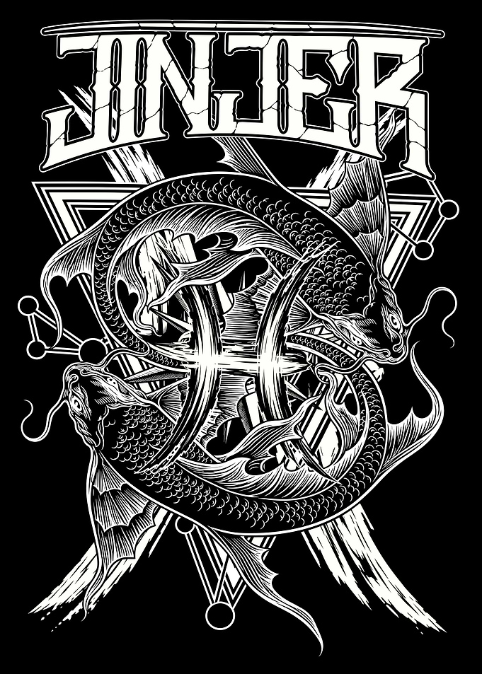 Jinjer Band Pisces Koi Fish Graphic