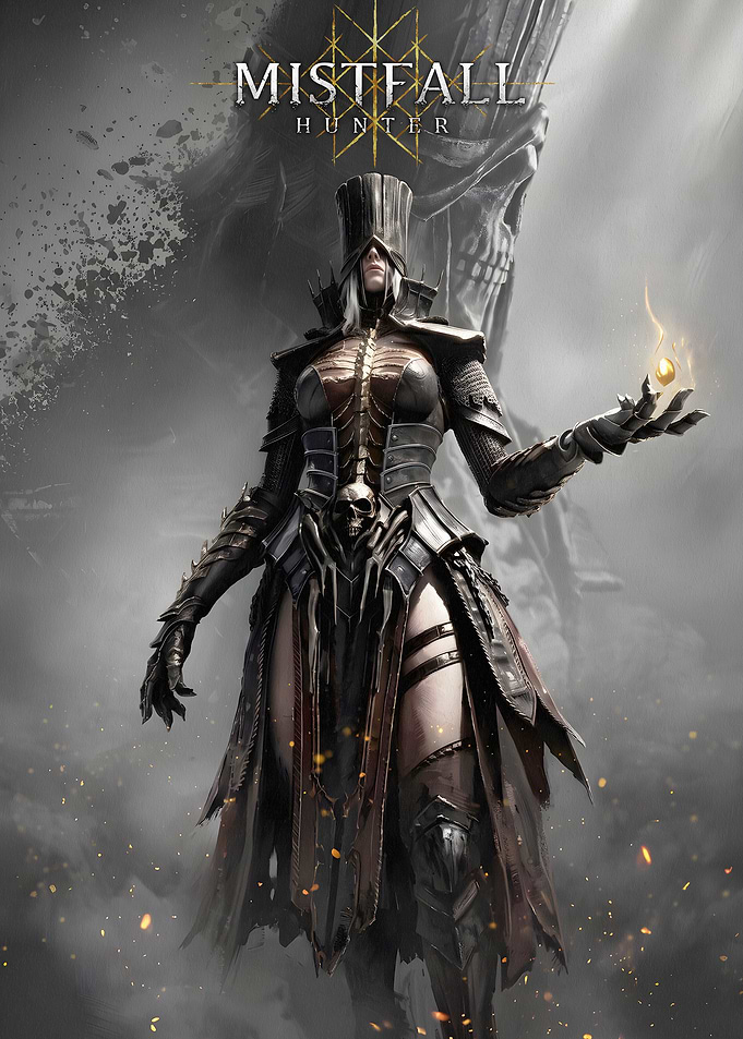 Mistfall Hunter Dark Fantasy Character Art