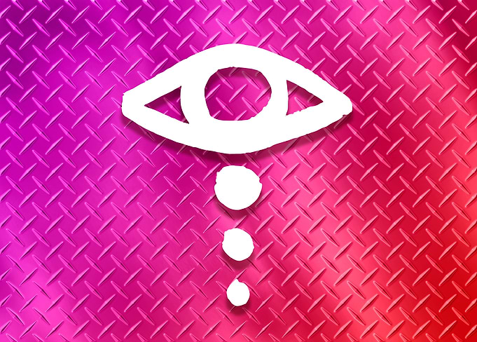 Vibrant Gaze on Diamond Plate