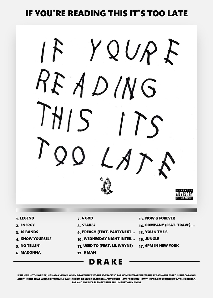 Drake If You're Reading This Album Poster