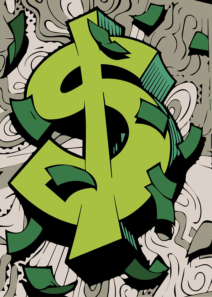 Graphic Dollar Sign Illustration