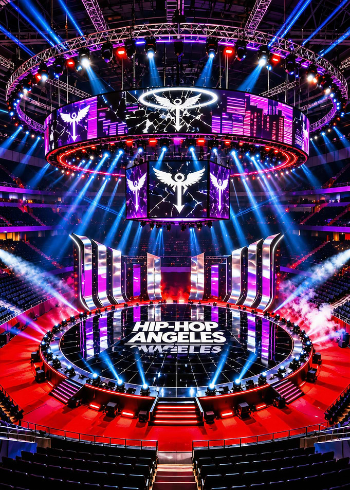 Hip-Hop Angeles Concert Stage Arena