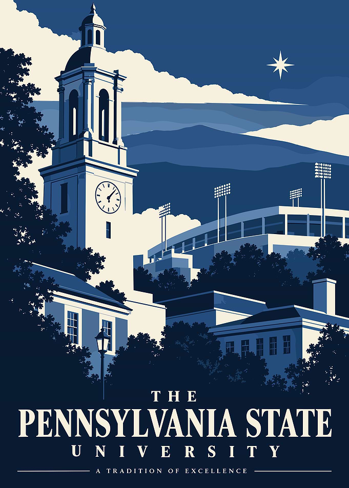 Penn State University Campus Poster