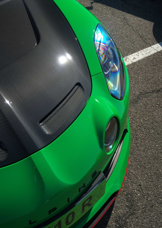 Bright Green Alpine A110 R Front