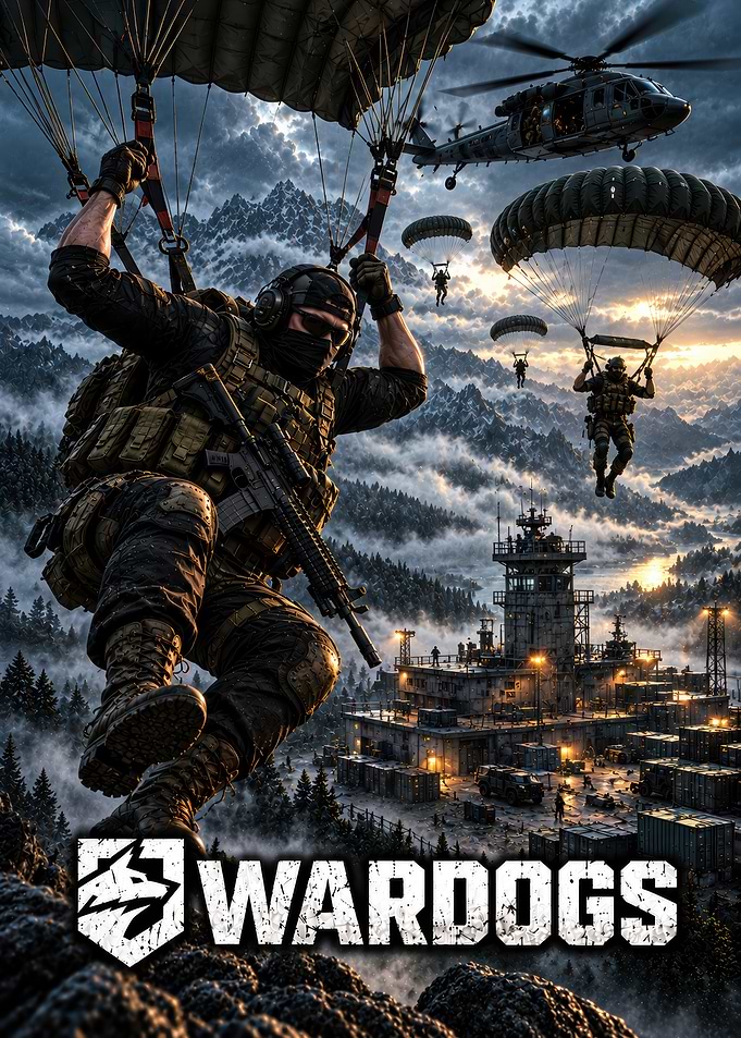 Wardogs Military Paratrooper Tactical Poster