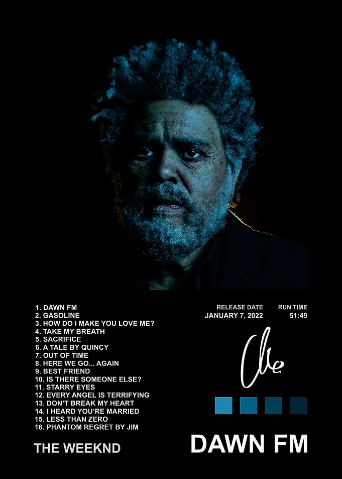 The Weeknd Dawn FM Album Poster