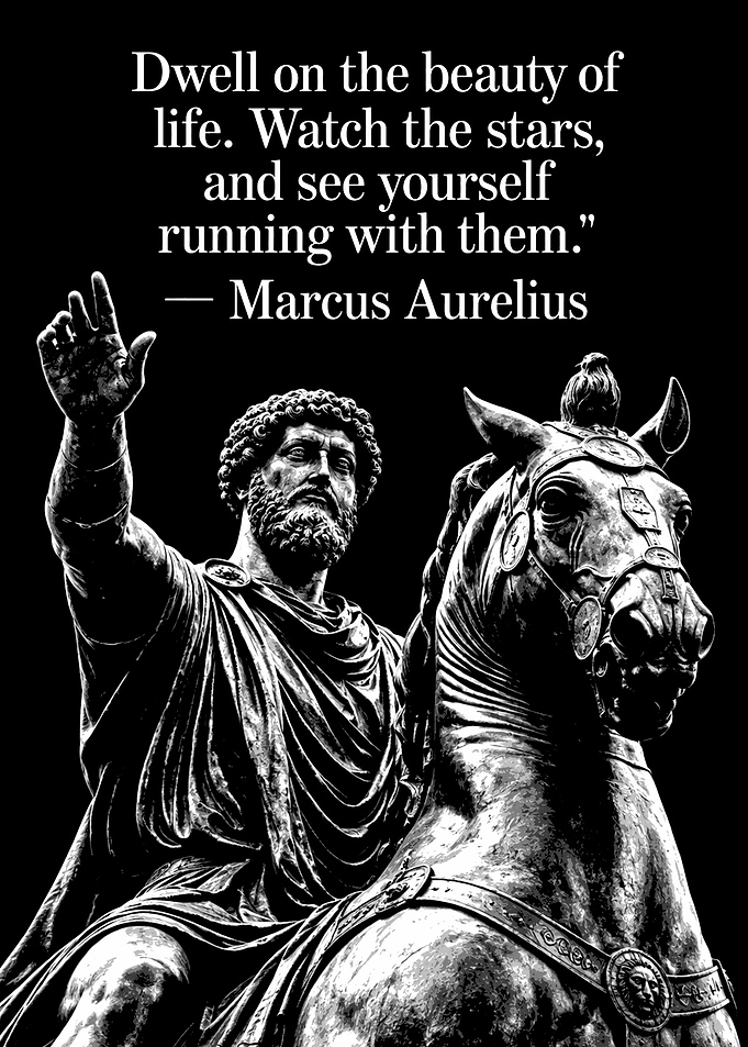 Marcus Aurelius Inspirational Quote Poster
