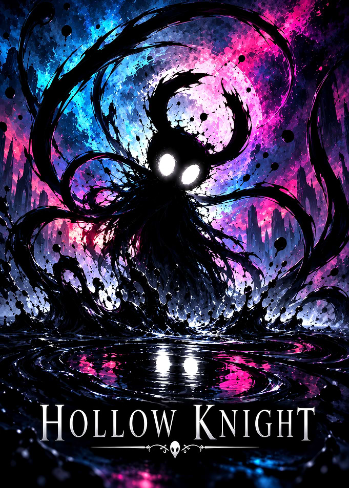 Hollow Knight Void Shadow Poster