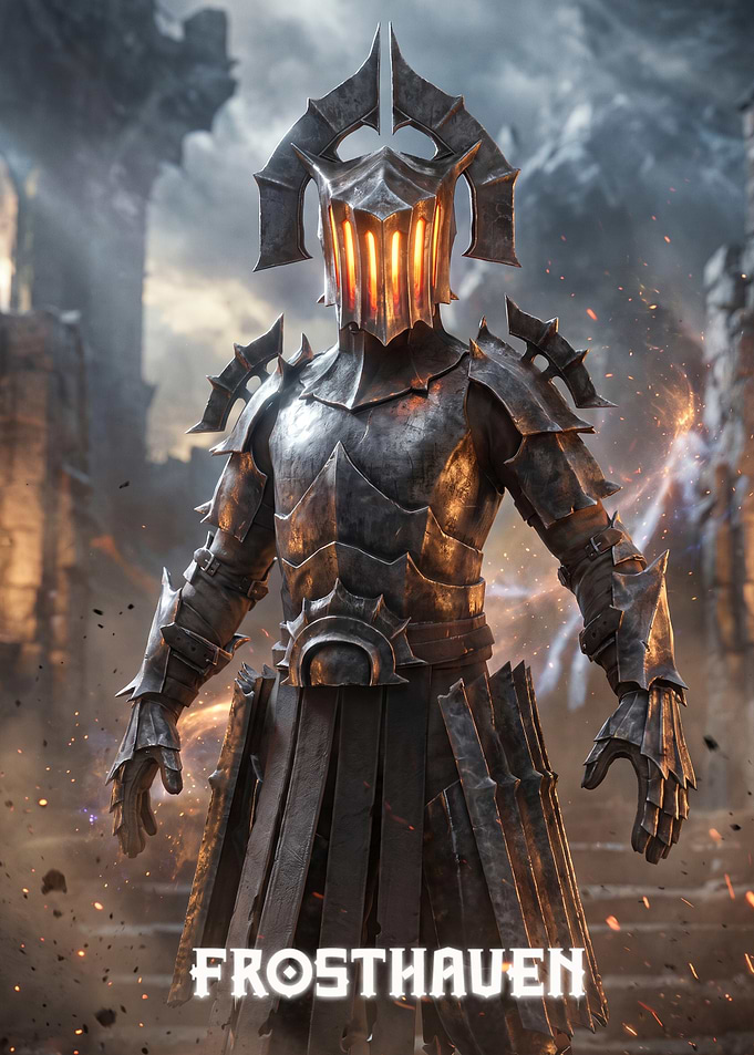 Frosthaven Armored Warrior Poster
