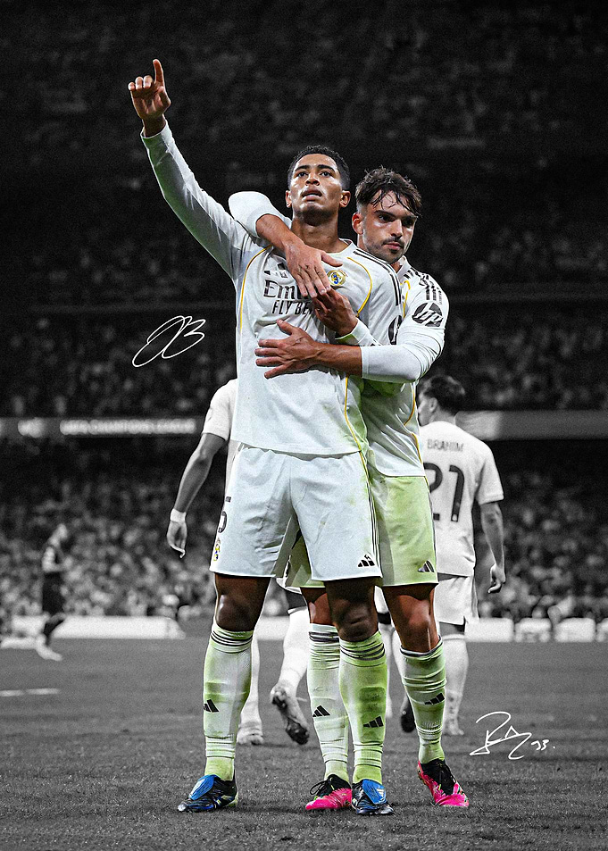 Jude Bellingham Goal Celebration Poster