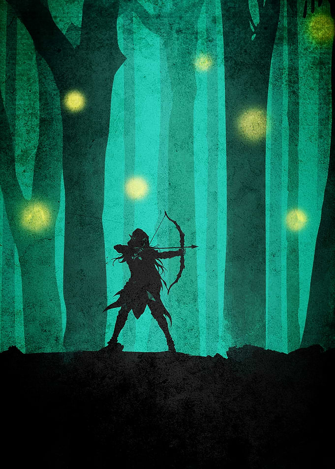 Elven Archer in Enchanted Forest