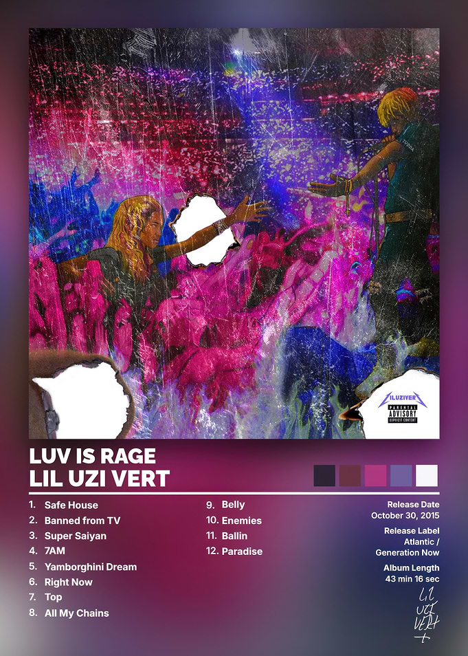 Lil Uzi Vert Luv Is Rage Poster