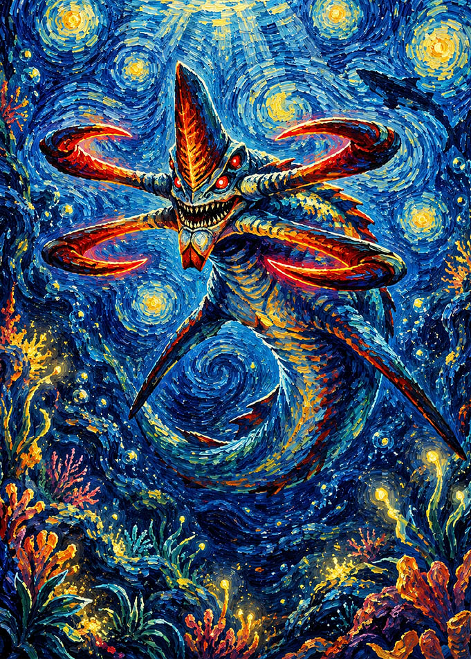 Reaper Leviathan Starry Night Style