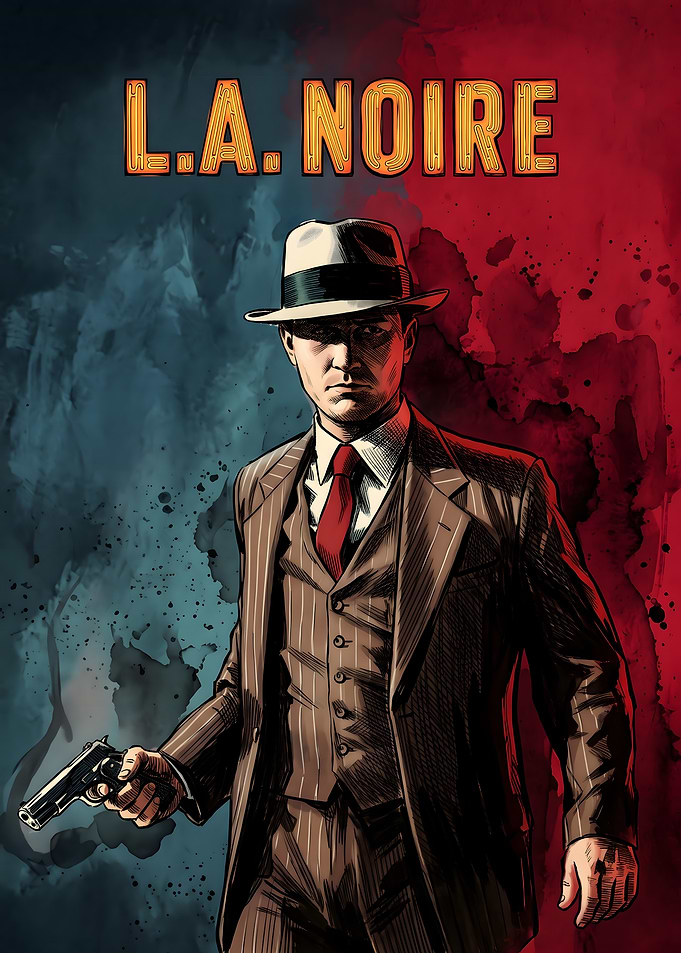 L.A. Noire Detective Poster
