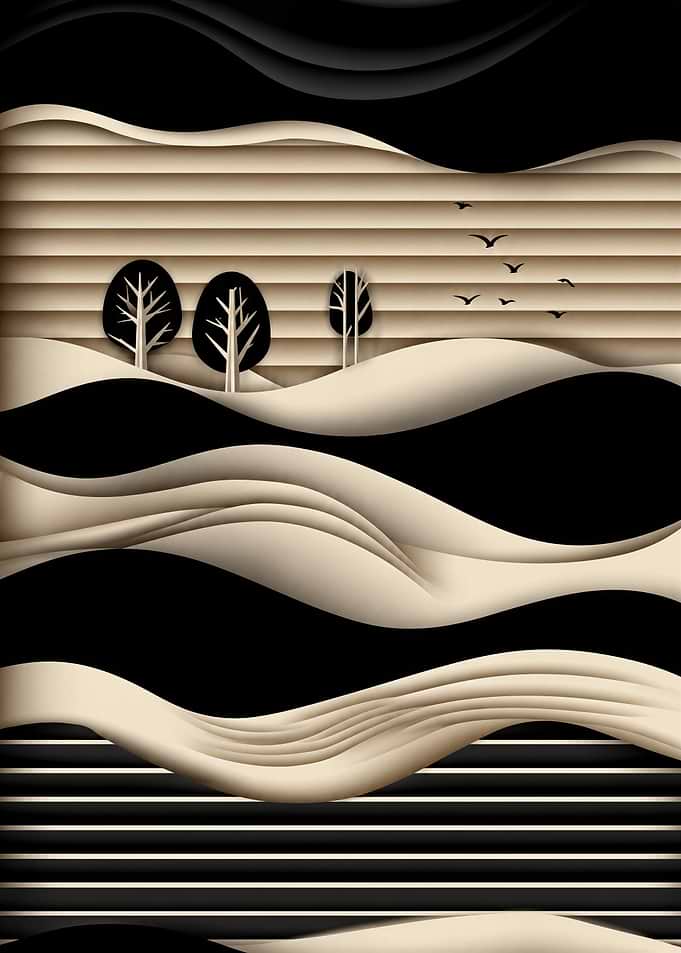 Paper Cut Landscape
