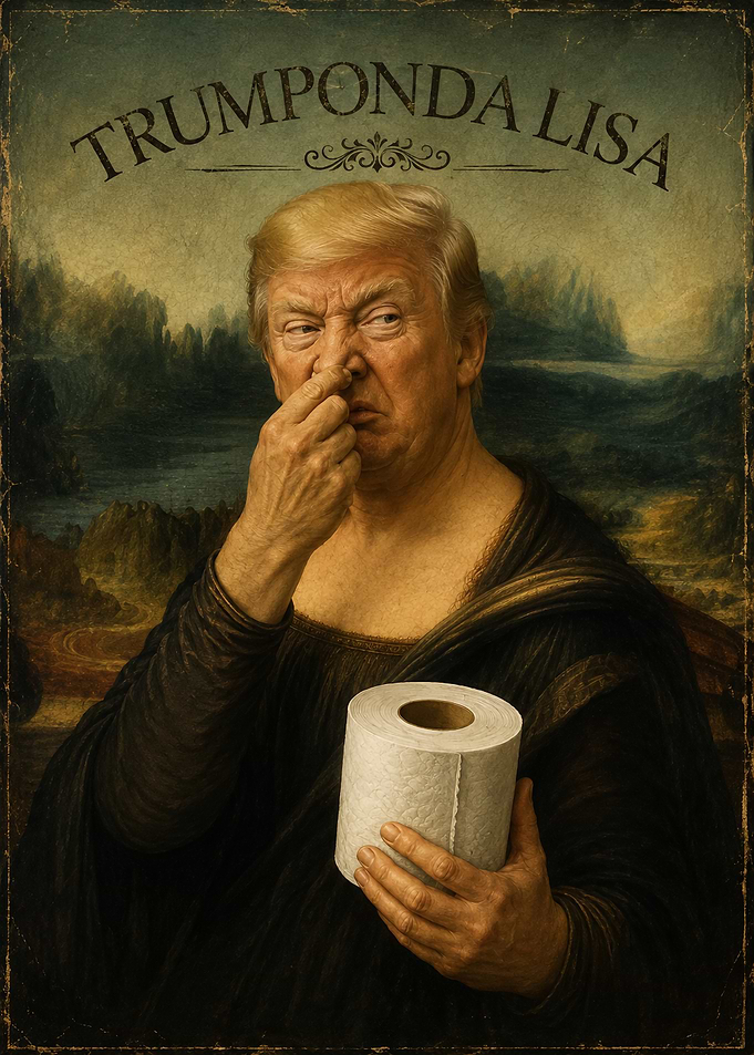 Trumponda Lisa Parody Portrait