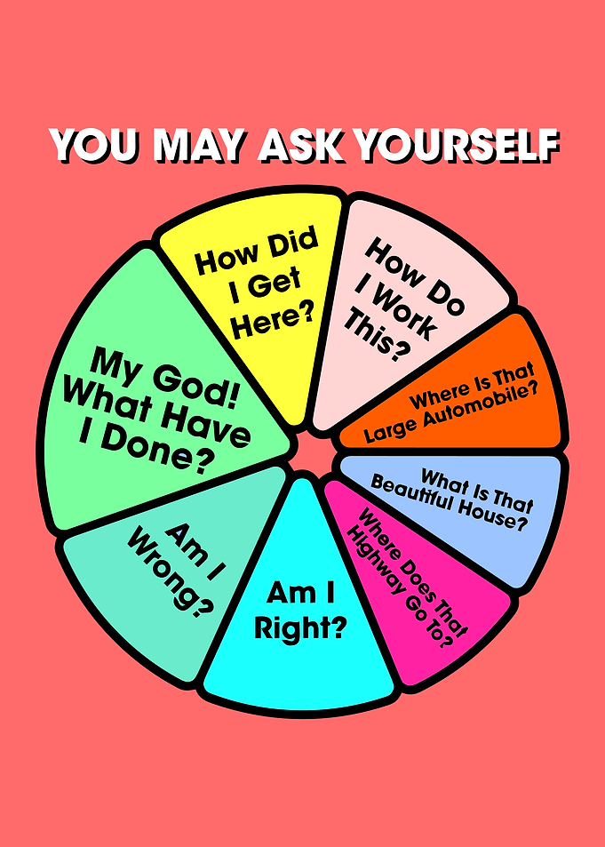 Talking Heads Once in a Lifetime Pie Chart