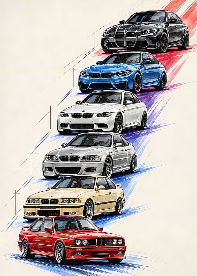 Evolution of BMW M3 Generations