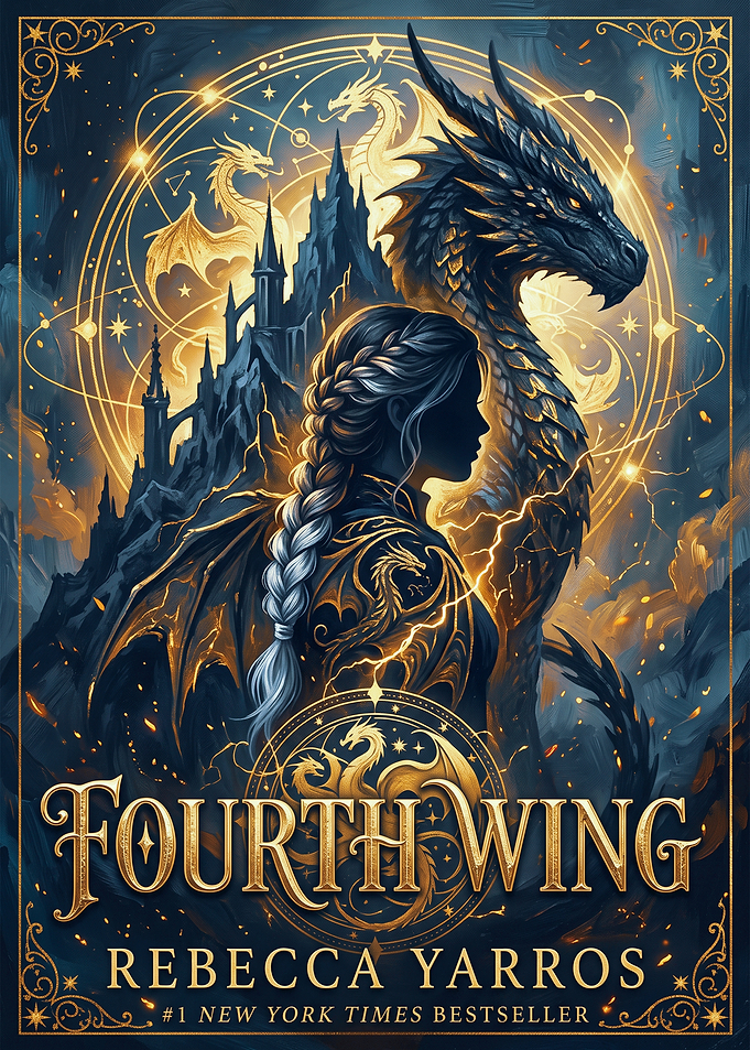 Fourth Wing Book Cover Art