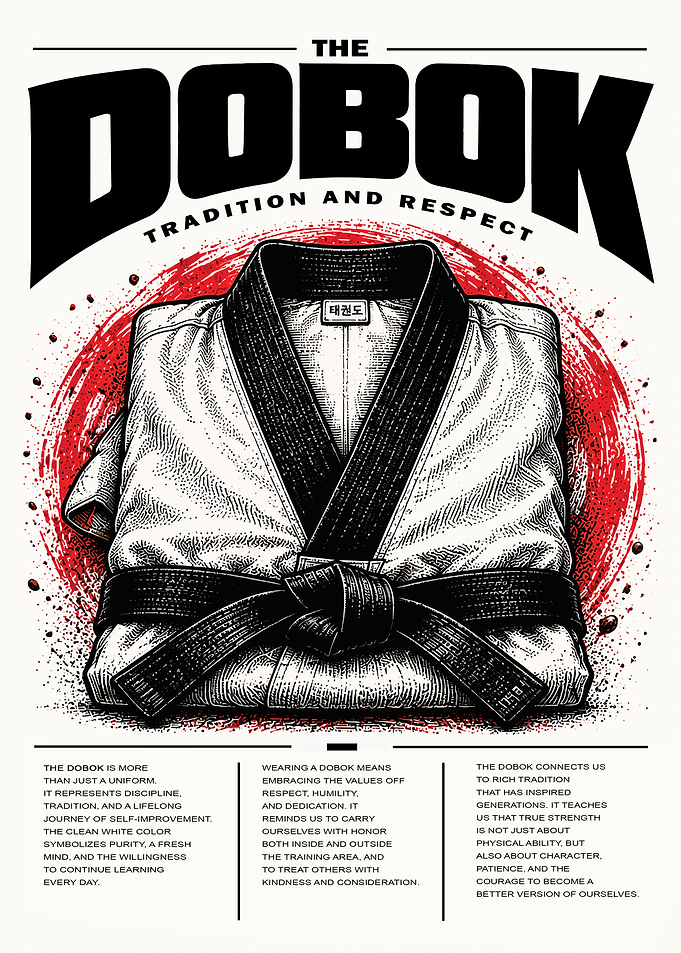 The Dobok Taekwondo Martial Arts Poster