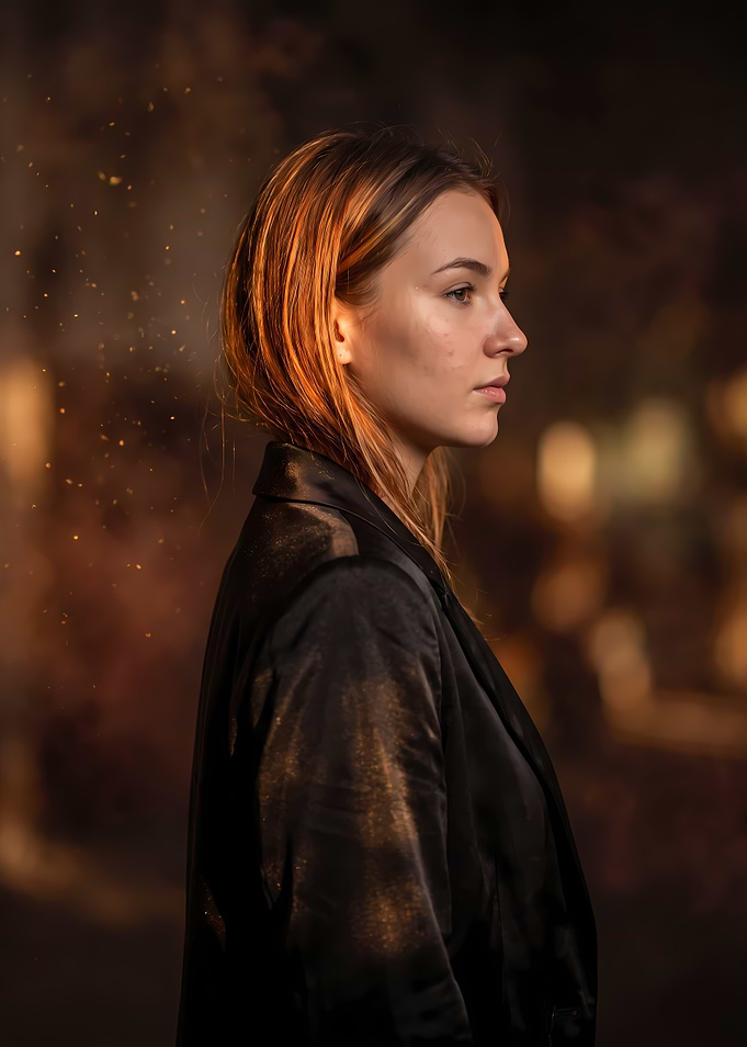 Portrait of a Woman in Blazer