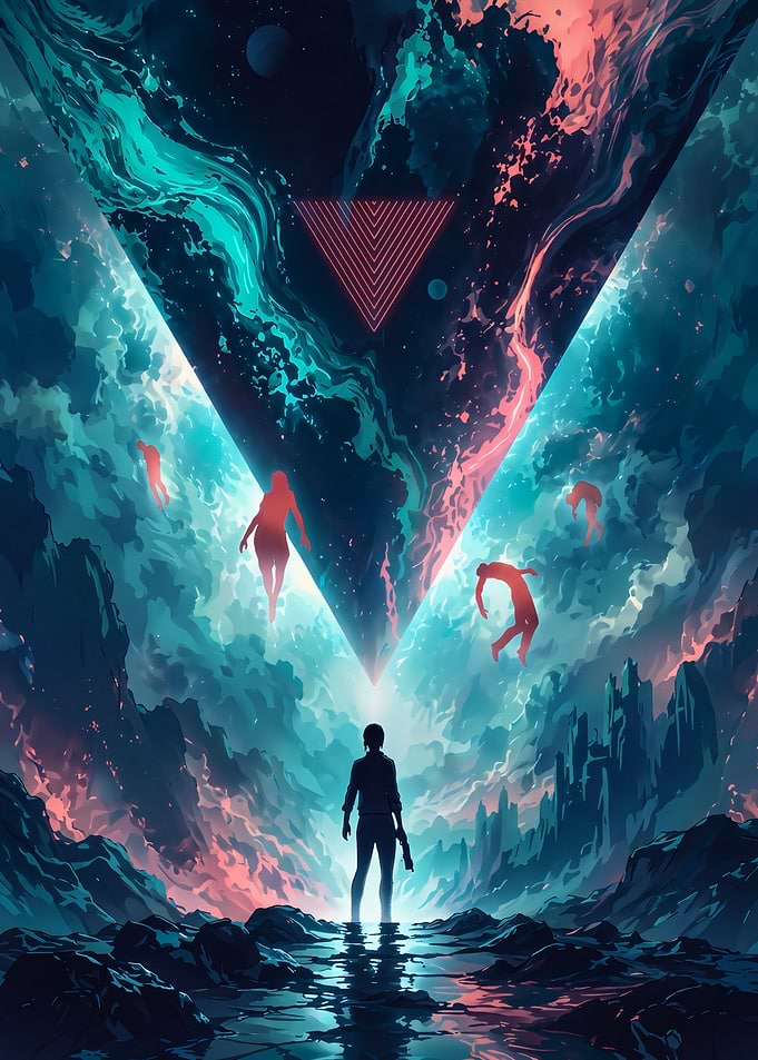 Control Surreal Sci-Fi Portal Landscape