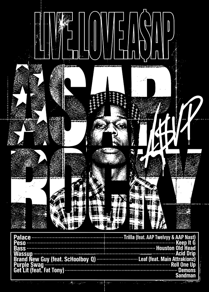 A$AP Rocky Live.Love.A$AP Album Poster